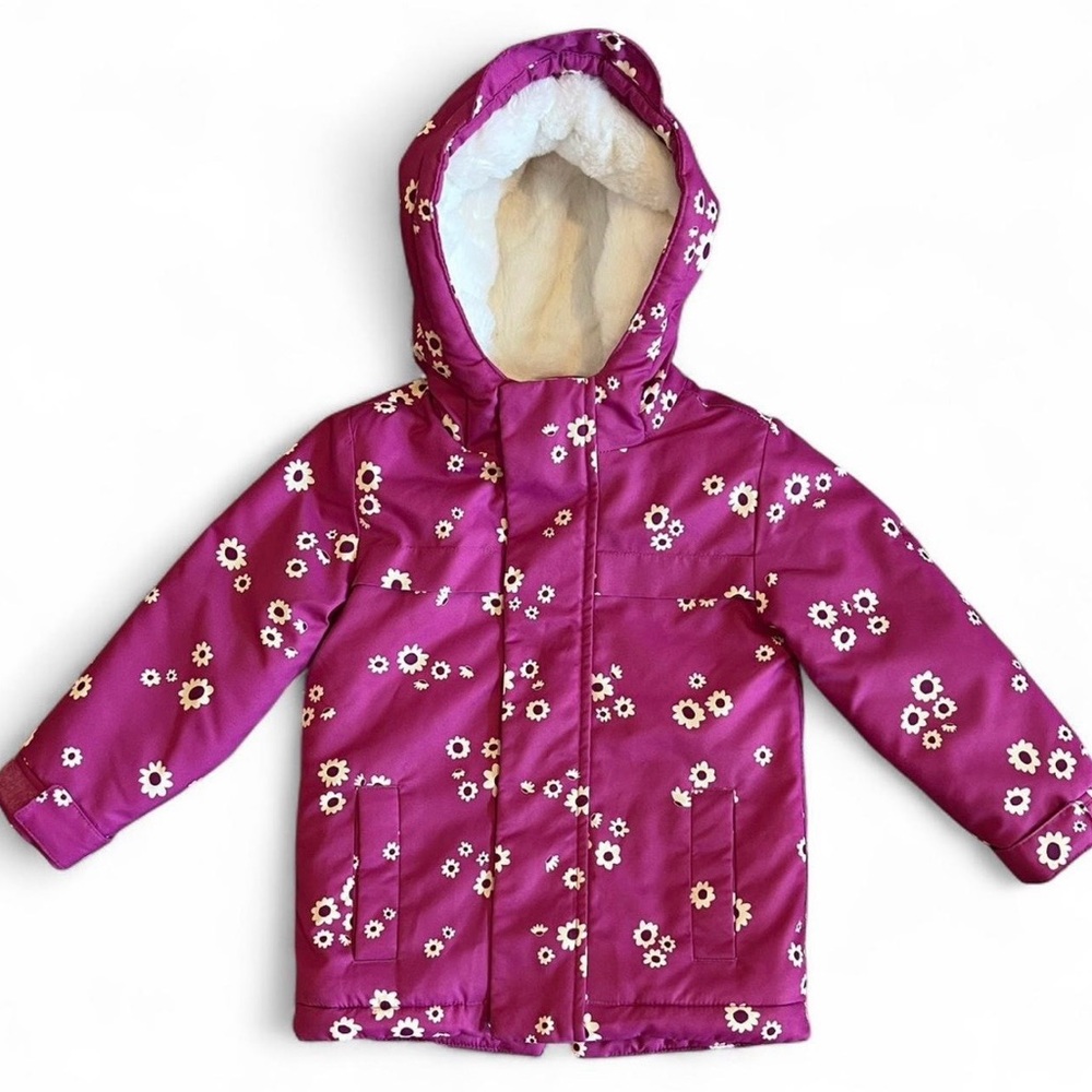Floral Pink Hooded Jacket